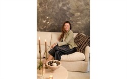 Amelie Cool Silver Sofa - 92"|