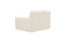 Henri Coastal Sky Slipcovered Chair and a Half|