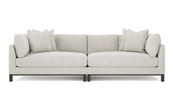 Adelle Porcelain Performance Double Bumper Sectional - 116&quot;|