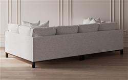 Adelle Pale Blue Double Bumper Sectional - 116&quot;|
