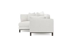 Adelle Heathered Ivory Performance Bumper Sectional - Left Bumper - 116&quot;|