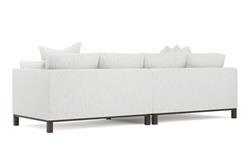 Adelle Heathered Ivory Performance Bumper Sectional - Left Bumper - 116&quot;|
