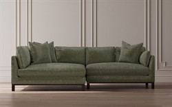 Adelle Heathered Ivory Performance Bumper Sectional - Left Bumper - 116&quot;|