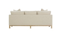 Adelle Heathered Ivory Performance Sofa - 90&quot;|