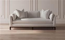 Adelle Heathered Ivory Performance Sofa - 90&quot;|