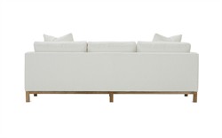 Adelle Heathered Ivory Performance Sofa - 99"|