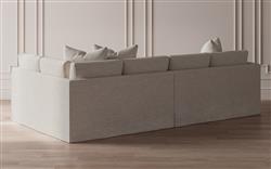 Adelle Sea Salt Performance Slipcovered Bumper Sectional - Right Bumper - 116&quot;|