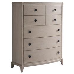 Chelle French Country Fog Wood Tall Chest|