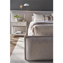 Harrell Modern Classic Grey Hair On Hide Nightstand|