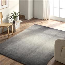 Arena Odion Modern Charcoal Ombre Wool Solid Rug - 6'x9'|