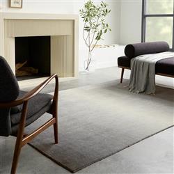 Arena Odion Modern Charcoal Ombre Wool Solid Rug - 6'x9'|