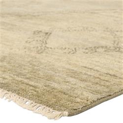 Nikita Fayola Global Green Wool Medallion Patterned Hand Knotted Rug - 6'x9'|