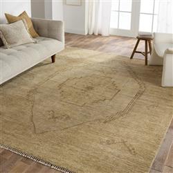 Nikita Fayola Global Green Wool Medallion Patterned Hand Knotted Rug - 6'x9'|