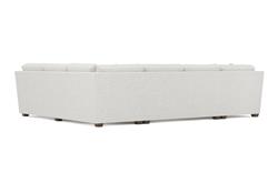 Avery Heathered Ivory Performance U-Chaise Sectional - Left Chaise - 145&quot;|