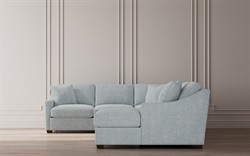 Avery Heathered Ivory Performance U-Chaise Sectional - Right Chaise - 145&quot;|