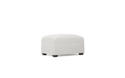 Avery Heathered Ivory Performance Ottoman|