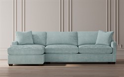 Avery Heathered Ivory Performance Chaise Sectional - Left Chaise - 110&quot;|