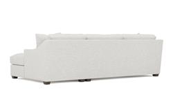 Avery Heathered Ivory Performance Chaise Sectional - Right Chaise - 110&quot;|