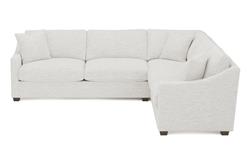 Avery Heathered Ivory Performance Corner Sectional - Left End - 111&quot;|