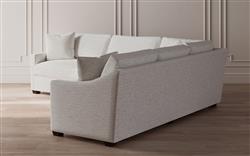 Avery Heathered Ivory Performance Corner Sectional - Left End - 111&quot;|