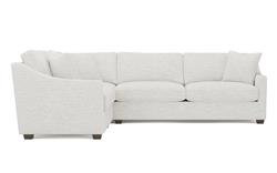 Avery Heathered Ivory Performance Corner Sectional - Right End - 111&quot;|