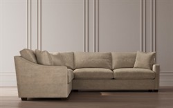 Avery Heathered Ivory Performance Corner Sectional - Right End - 111&quot;|