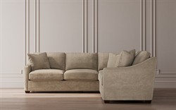 Avery Heathered Ivory Performance Corner Sectional - Right End - 111&quot;|