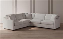 Avery Heathered Ivory Performance Corner Sectional - Right End - 111&quot;|