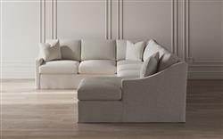 Avery Sea Salt Performance Slipcovered U-Chaise Sectional - Right Chaise - 145"|