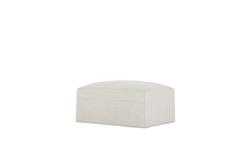 Avery Sea Salt Performance Slipcovered Ottoman|