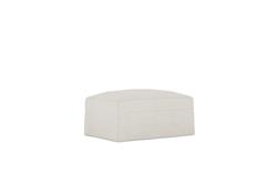 Avery Sea Salt Performance Slipcovered Ottoman|