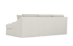 Avery Sea Salt Performance Slipcovered Chaise Sectional - Right Chaise - 110&quot;|