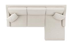 Avery Sea Salt Performance Slipcovered Chaise Sectional - Right Chaise - 110&quot;|