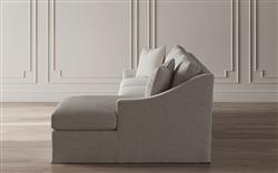 Avery Sea Salt Performance Slipcovered Chaise Sectional - Right Chaise - 110&quot;|