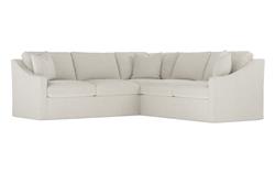 Avery Sea Salt Performance Slipcovered Corner Sectional - Left End - 111&quot;|
