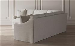 Avery Sea Salt Performance Slipcovered Corner Sectional - Left End - 111&quot;|