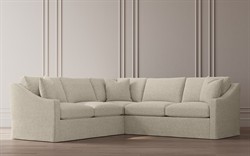 Avery Sea Salt Performance Slipcovered Corner Sectional - Right End - 111&quot;|