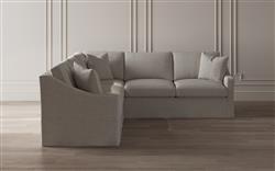 Avery Sea Salt Performance Slipcovered Corner Sectional - Right End - 111&quot;|