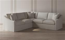 Avery Sea Salt Performance Slipcovered Corner Sectional - Right End - 111&quot;|