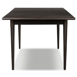 Hayden Modern Black Mango Wood Rectangular Extendable Dining Table - 84-104"|