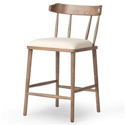 Bella Modern Classic Cream Performance Windsor Counter Stool|