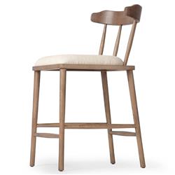 Bella Modern Classic Cream Performance Windsor Counter Stool|