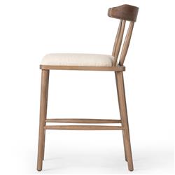 Bella Modern Classic Cream Performance Windsor Counter Stool|