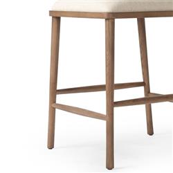 Bella Modern Classic Cream Performance Windsor Counter Stool|