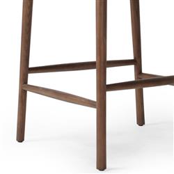 Bella Modern Classic Brown Leather Windsor Counter Stool|