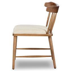 Bella Modern Classic Cream Performance Windsor Dining Side Chair|