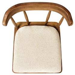 Bella Modern Classic Cream Performance Windsor Dining Side Chair|