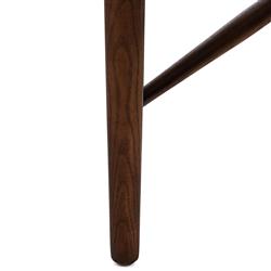 Bella Modern Classic Brown Leather Windsor Dining Side Chair|