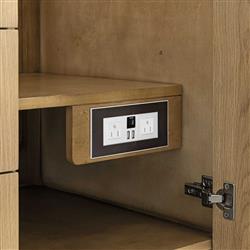 Fynn French Country Carrara Marble Whitewashed Wood Vanity Sink - 36"|