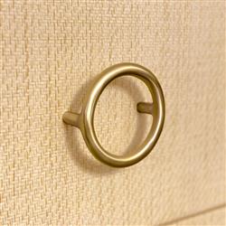 Worlds Away Getty Modern Classic Natural Grasscloth Chest|